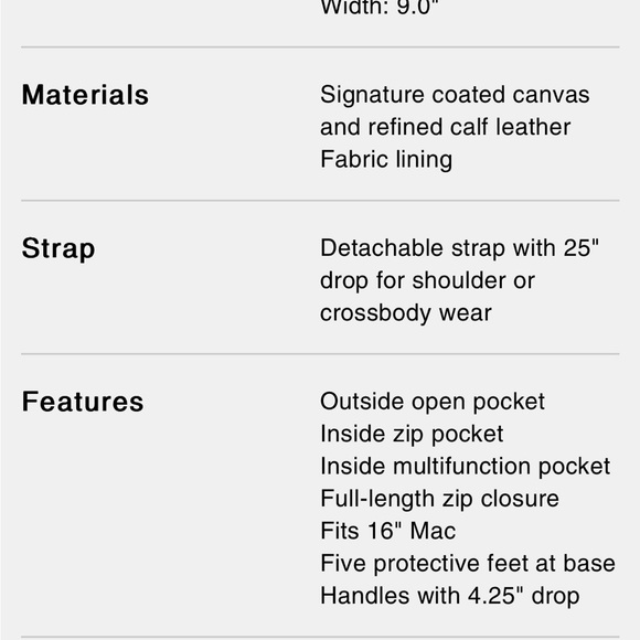 Coach signature C design travel tote. - Picture 7 of 7